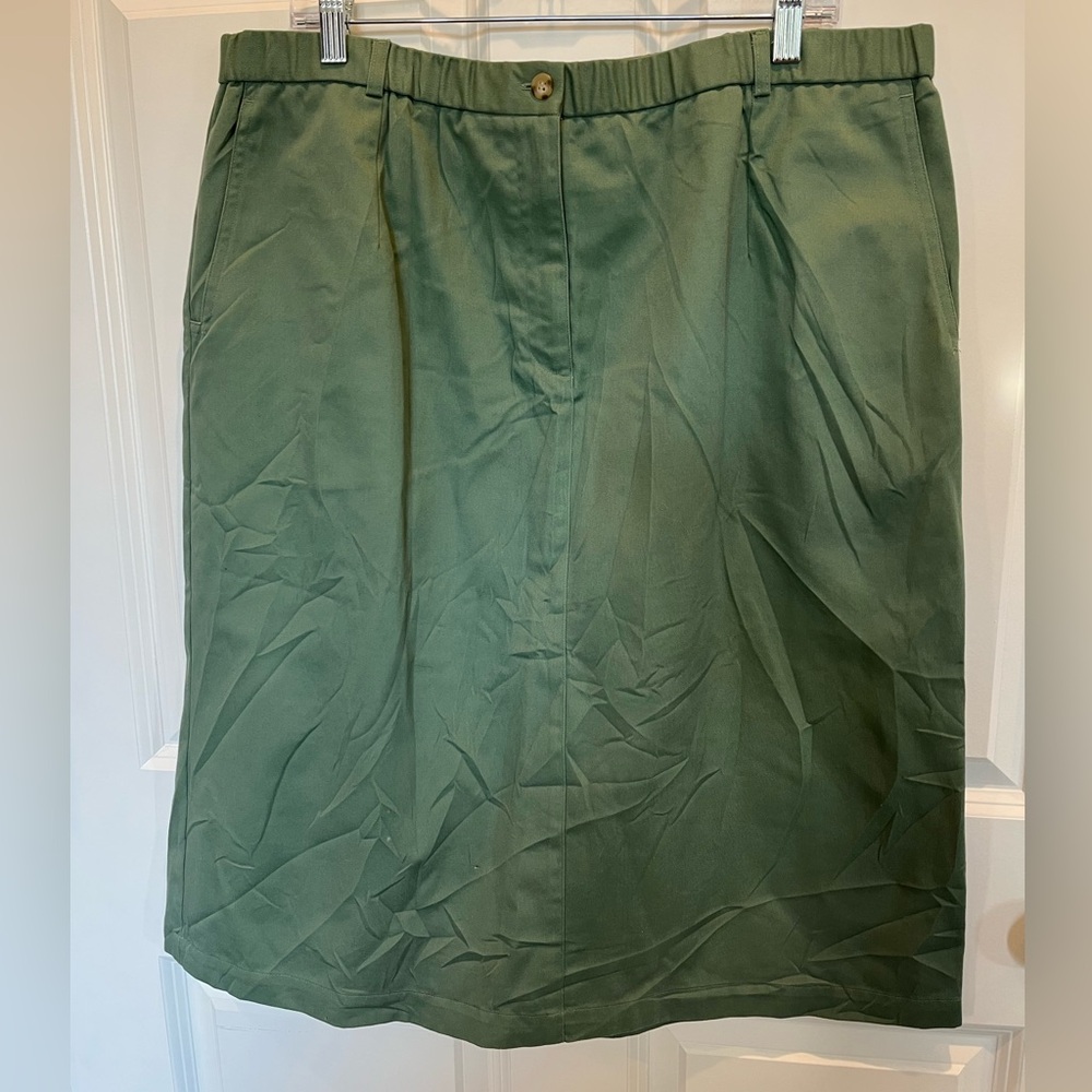 Appleseed’s Women’s Green Skirt Size 16
